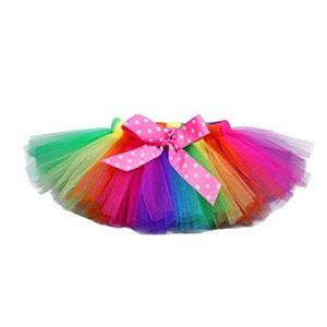 Tutu Dreams Raibow Tuille Skirt Girls Youth 6